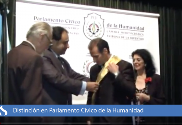 Prof. Dr. Walter Alfredo Silva Distinción en Parlamento Cívico de la Humanidad